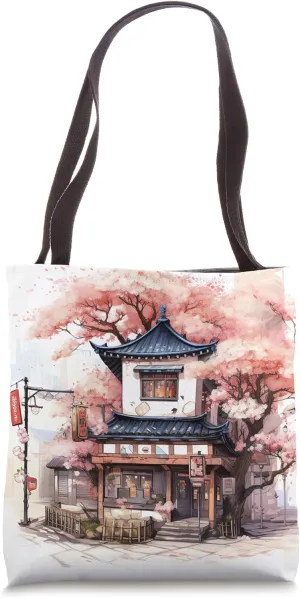 Discover the Symphony of Cherry Blossoms Urban Streets Tote Bag