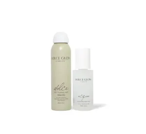 DOLCE GLOW Devin   Hunter Glow Bundle - Dolce Self-Tanning Mist Travel Size and Acqua Hydrating Face Mist, Clear