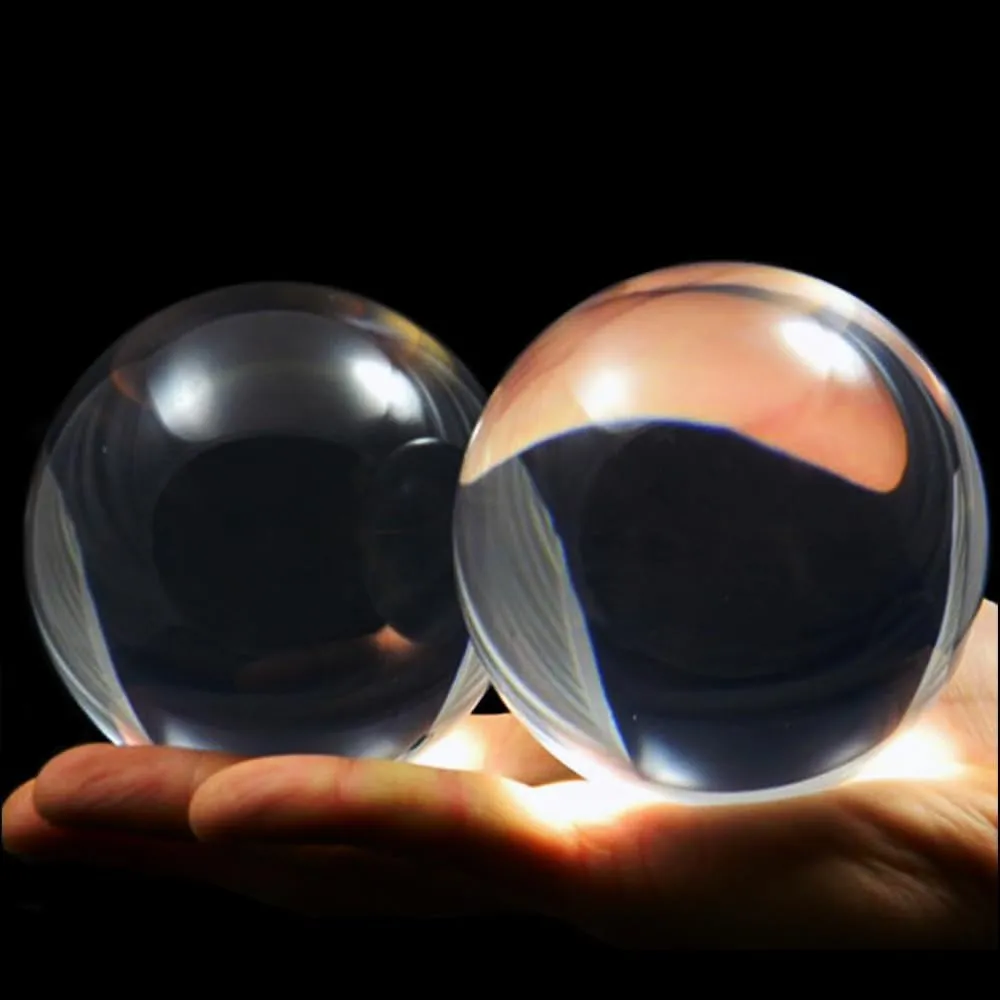 DSJUGGLING 2 Pack 2.559" Clear Acrylic Contact Juggling Ball for Beginners - 65mm Small Practice Ball