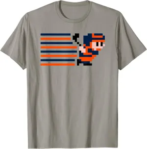 Edmonton Ice Hockey - Edmonton 8-Bit Retro Arcade T-Shirt, Unisex-Adults, Kids, Grey, Small, Short Sleeve, Classic Fit