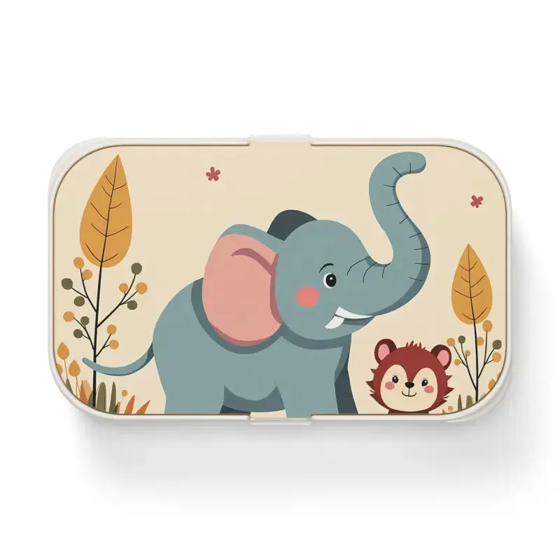 Elephant Bento Lunch Box with Moveable Compartments