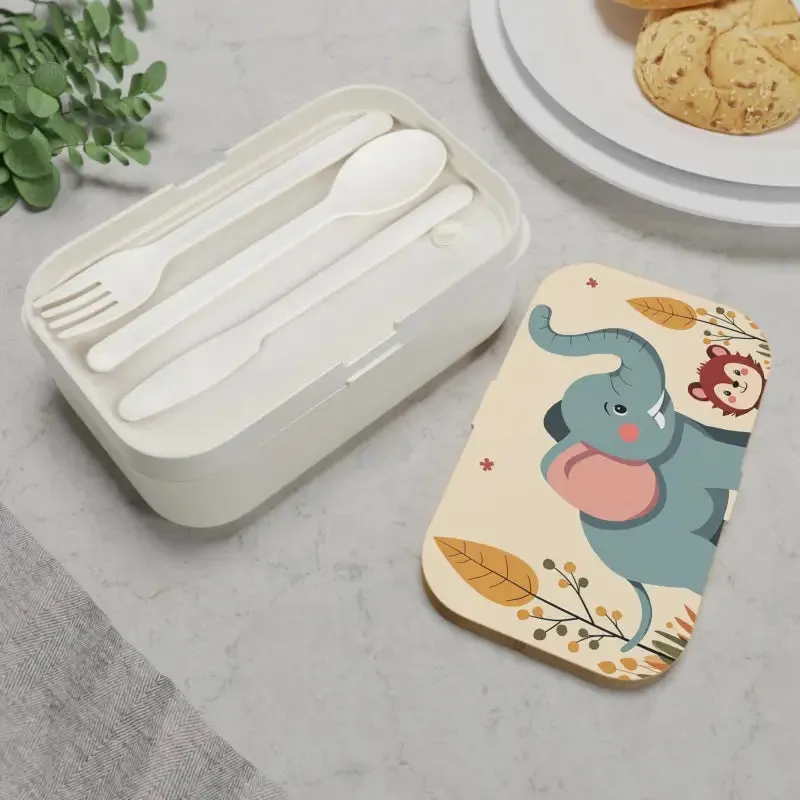 Elephant Bento Lunch Box with Moveable Compartments