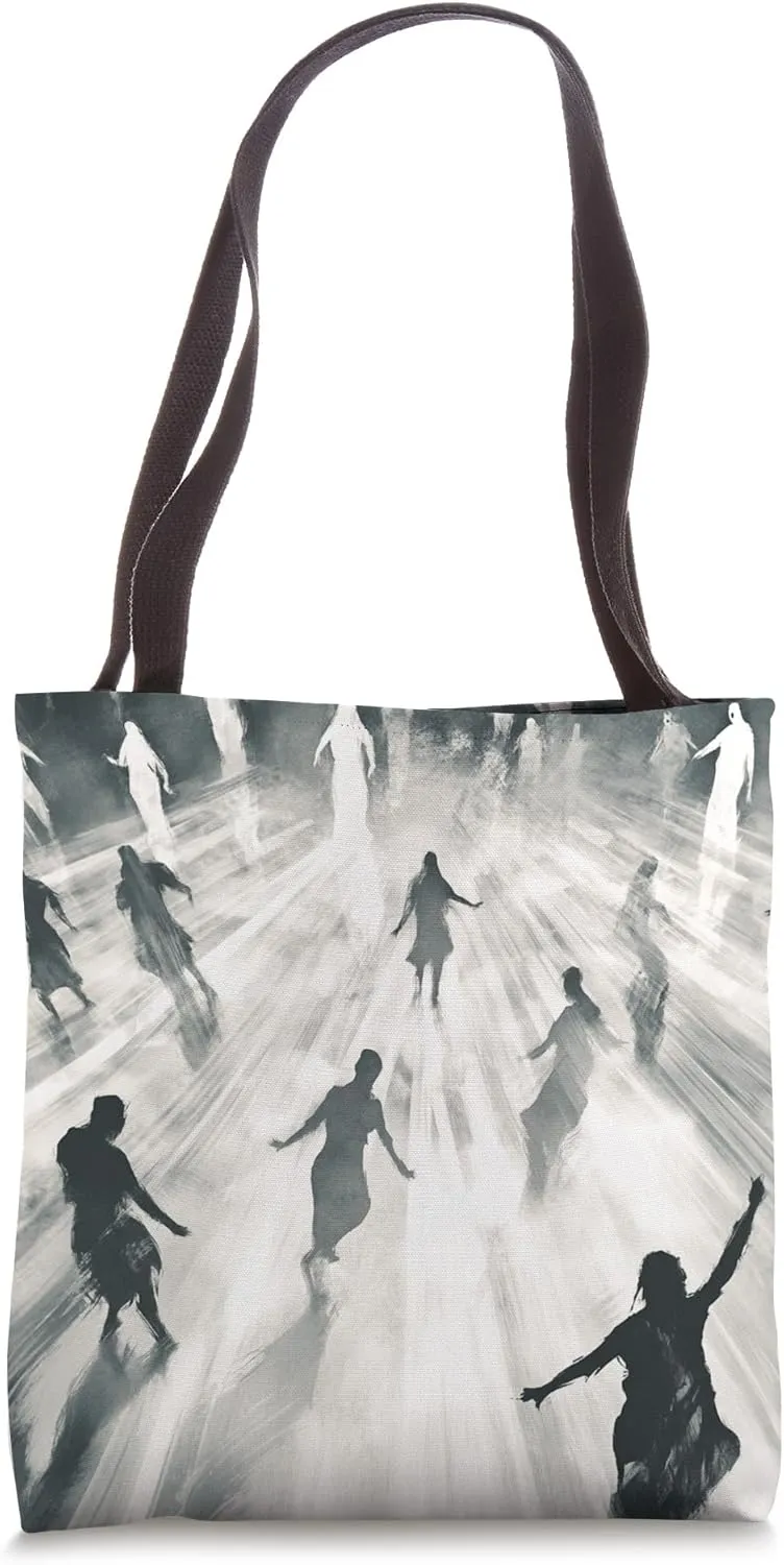 Ethereal Dance Silhouette Spiritual Art Tote Bag