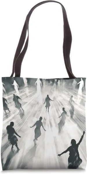Ethereal Dance Silhouette Spiritual Art Tote Bag