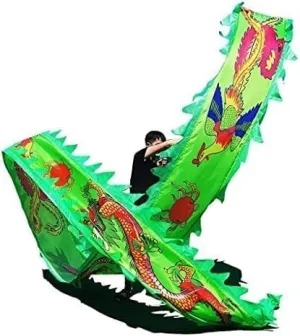 Fitness toys Dragon Ribbon Streamer,Dragon Silk Flowy,3D Colorful Dragon Silk Flowy Spinning & Shaking Poi 8m /10m Dragon Dance Ribbon Streamer Silk Flowy Spinning & Shaking PoiParents Outdoor Park(8m