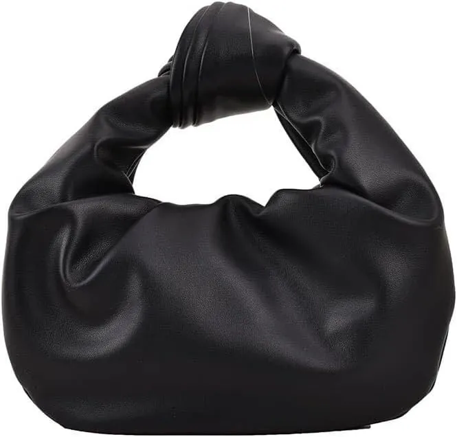Fold Knot Design Cloud Bag Handbag Women's Dumpling Bun Tote Crossbody Bag