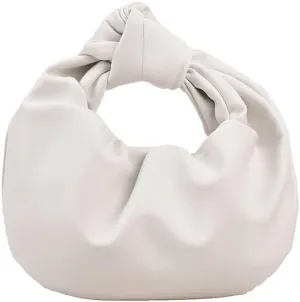 Fold Knot Design Cloud Bag Handbag Women's Dumpling Bun Tote Crossbody Bag