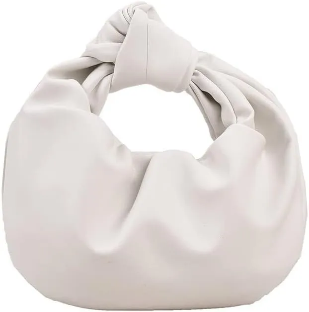 Fold Knot Design Cloud Bag Handbag Women's Dumpling Bun Tote Crossbody Bag