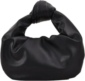 Fold Knot Design Cloud Bag Handbag Women's Dumpling Bun Tote Crossbody Bag