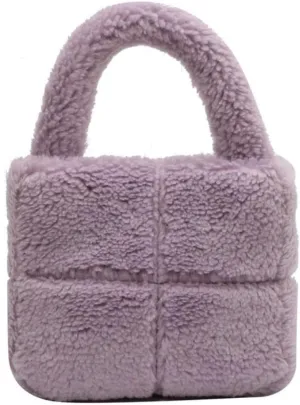 Fuzzy Puffer Tote Aesthetic Crossbody Bag Tote Bag Cute Shoulder Bags Womens