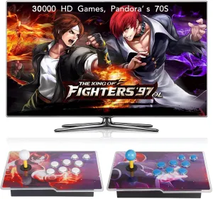 FVBADE [30000 Game in 1] 70S Pandora Box Retro Games Arcade Game Console with Two Separate Host for PC & Projector & TV 3D Games 1-4 Players Category Favorite List Save/Search/Hide/Pause/Delete Game