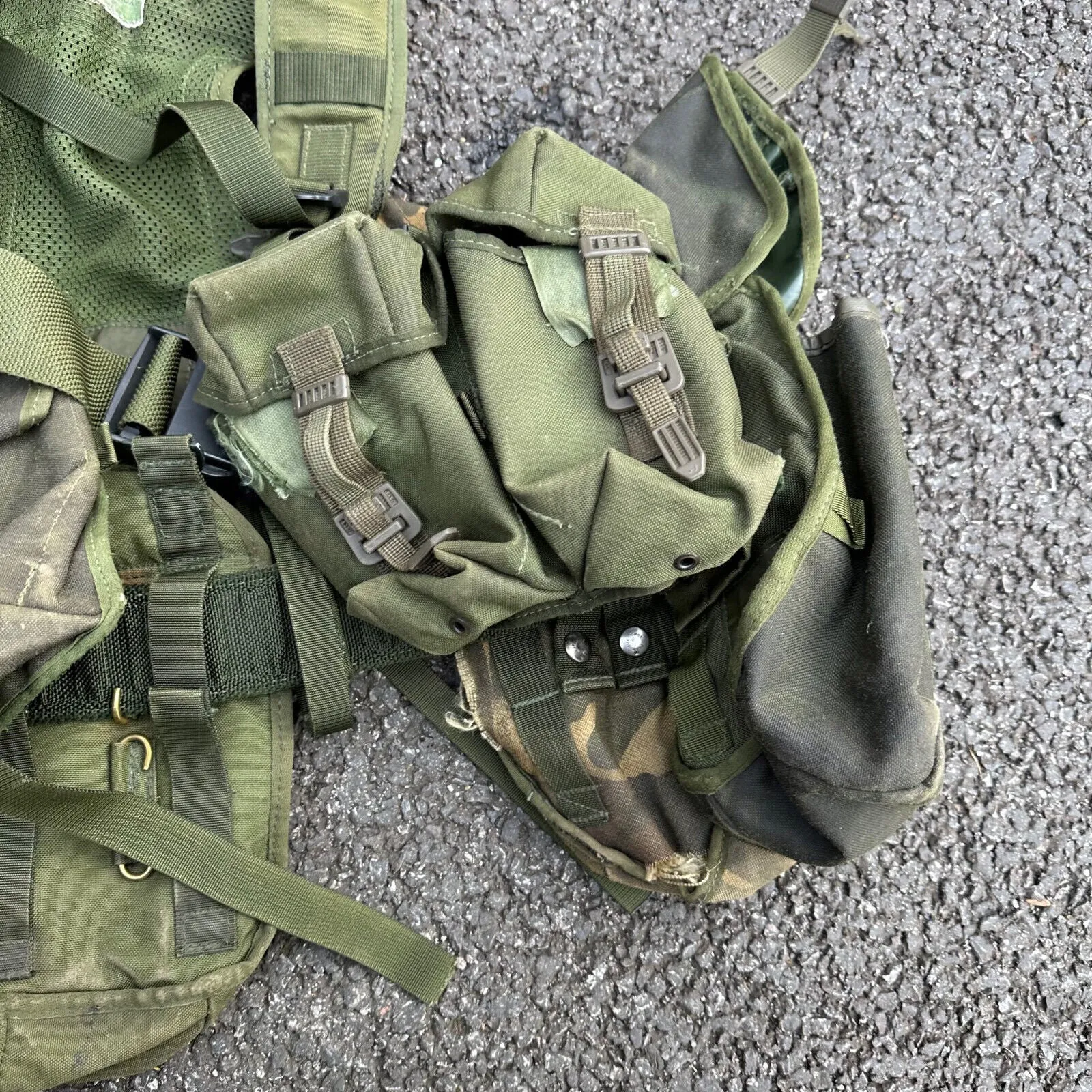 Genuine British Army DPM Combat Rig & Pouches - Ideal for Paintball / Airsoft