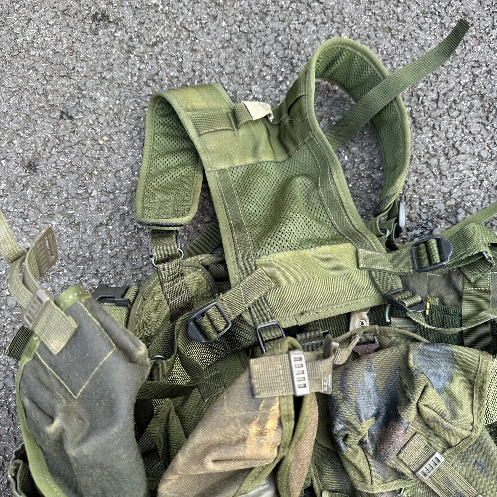 Genuine British Army DPM Combat Rig & Pouches - Ideal for Paintball / Airsoft