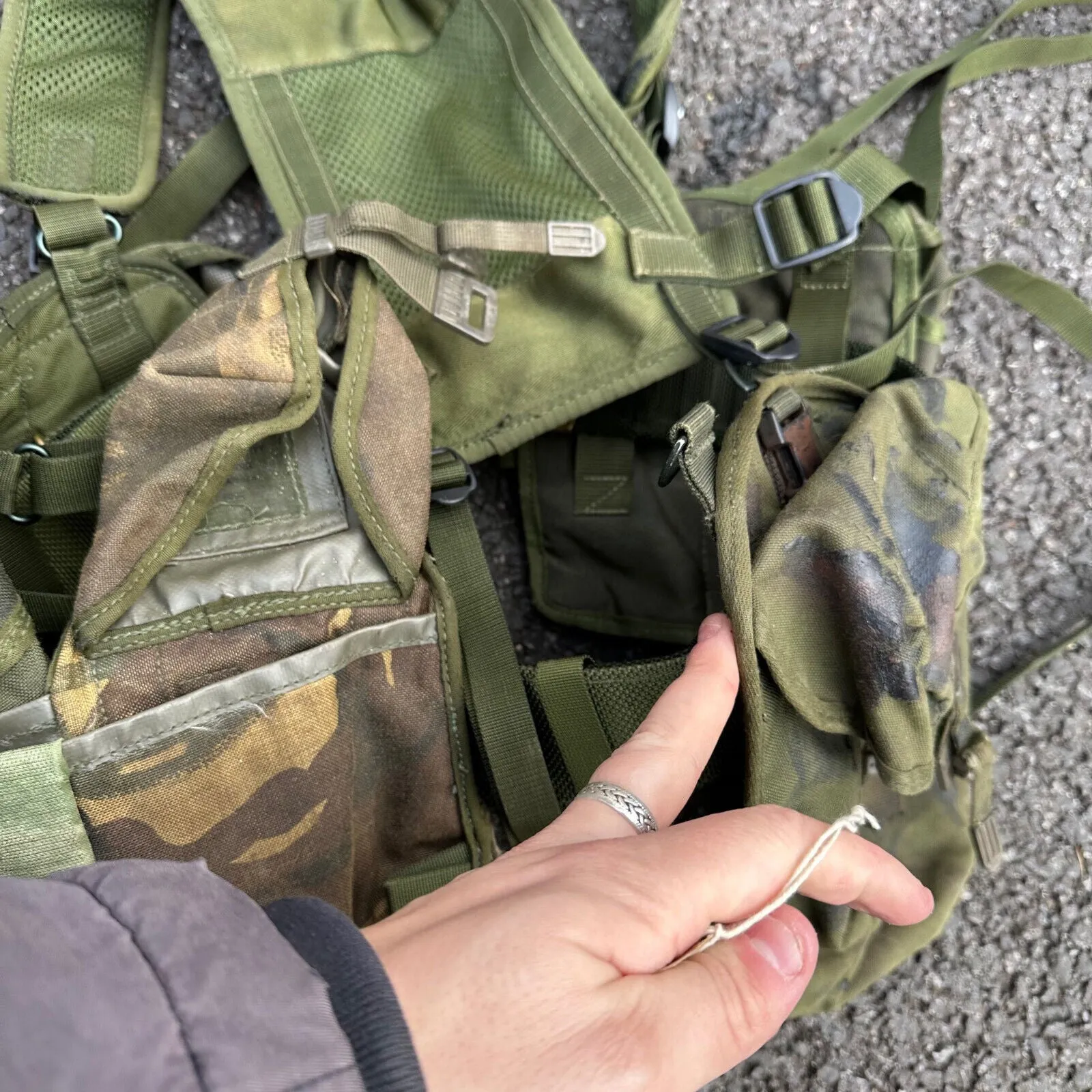Genuine British Army DPM Combat Rig & Pouches - Ideal for Paintball / Airsoft