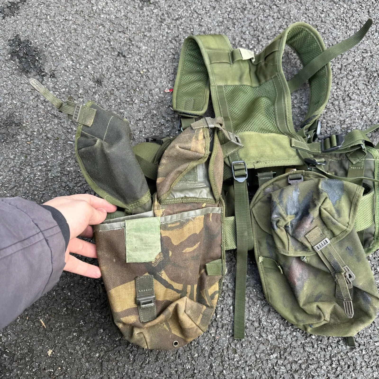 Genuine British Army DPM Combat Rig & Pouches - Ideal for Paintball / Airsoft