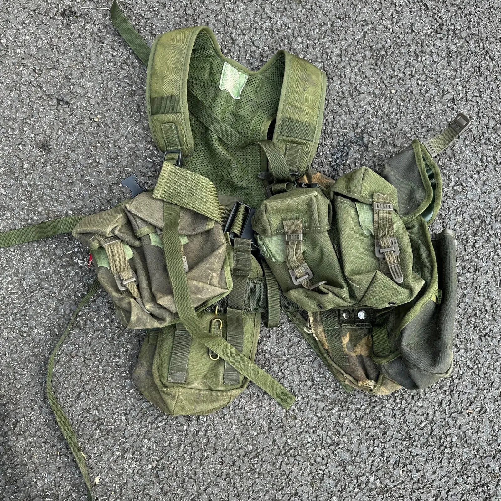 Genuine British Army DPM Combat Rig & Pouches - Ideal for Paintball / Airsoft