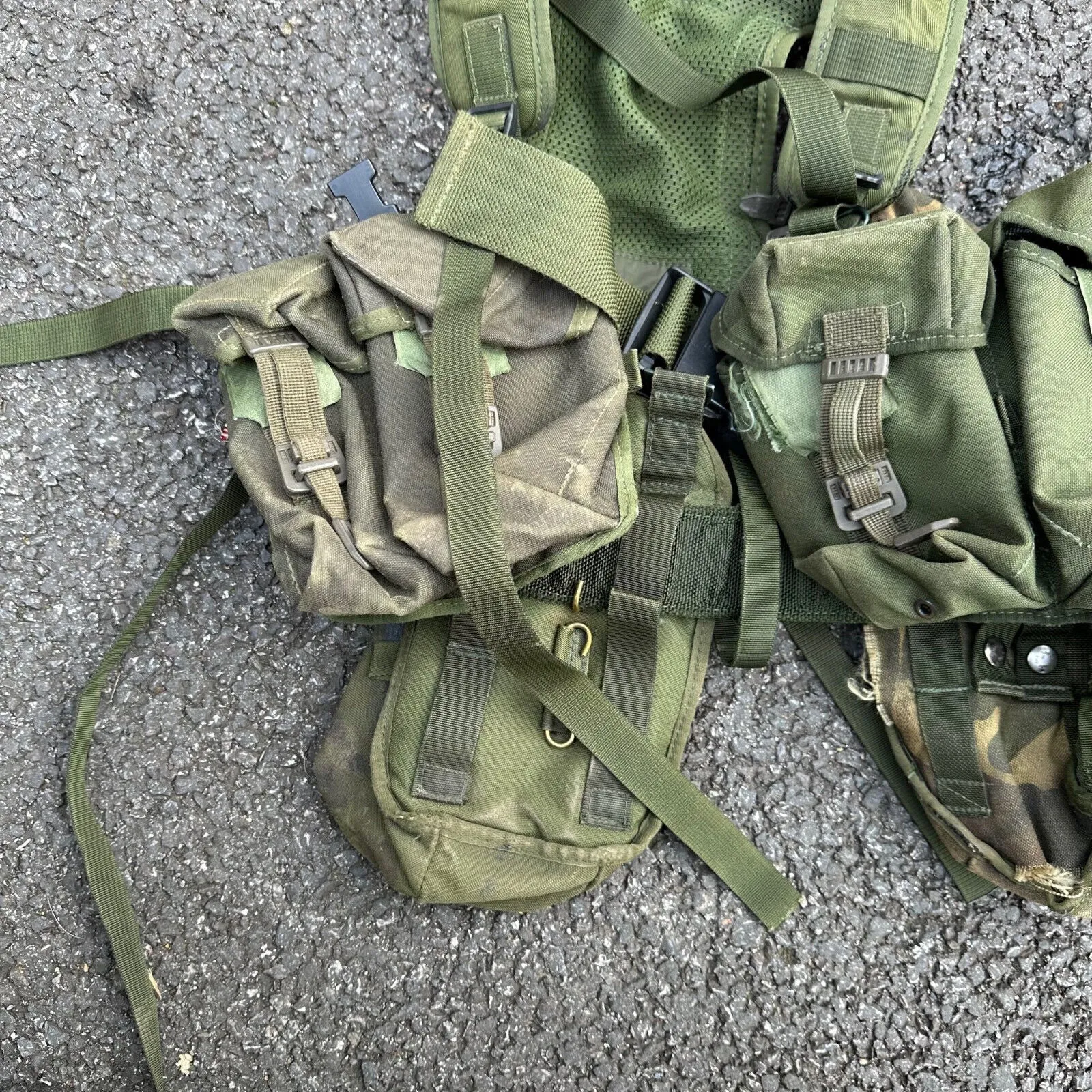 Genuine British Army DPM Combat Rig & Pouches - Ideal for Paintball / Airsoft