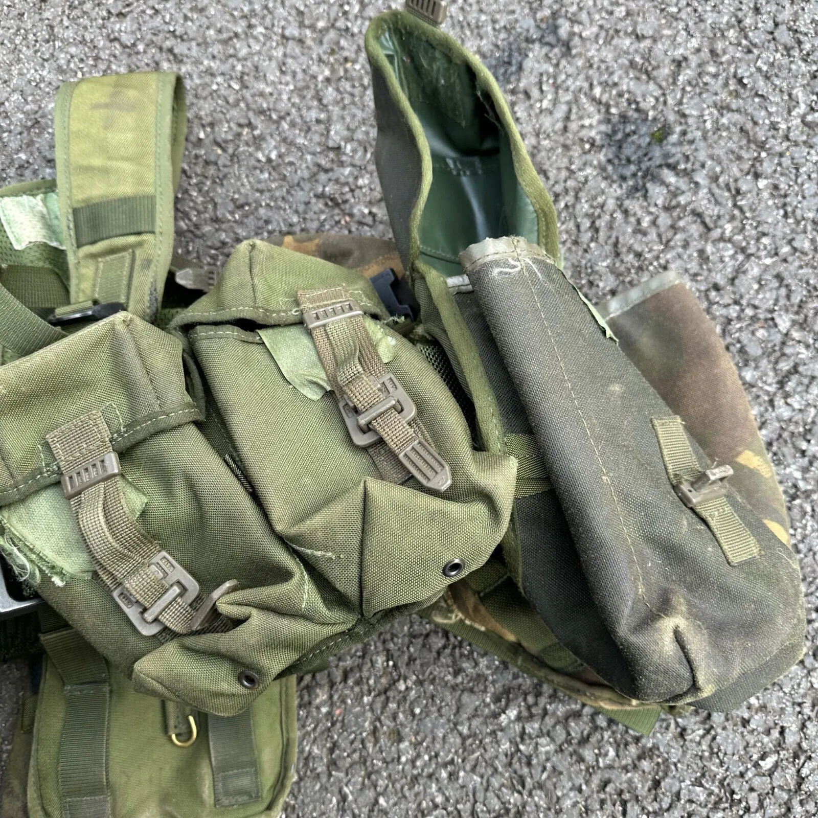 Genuine British Army DPM Combat Rig & Pouches - Ideal for Paintball / Airsoft