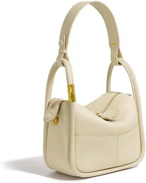 Genuine Leather Shoulder Bag Women's Handheld Cowhide Tote Top-Handle Bags Crossbody Bag