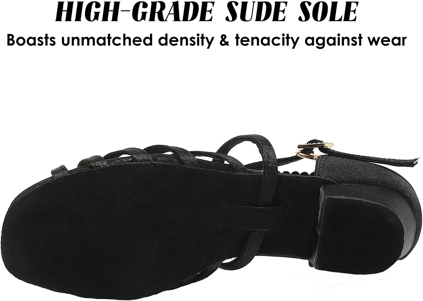 Girls Latin Dance Shoes Low Heels Ballroom Salsa Tango Performance Practice Dance Shoes for Girls Kids, White Black Tan (Toddler/Little Kid/Big Kid)
