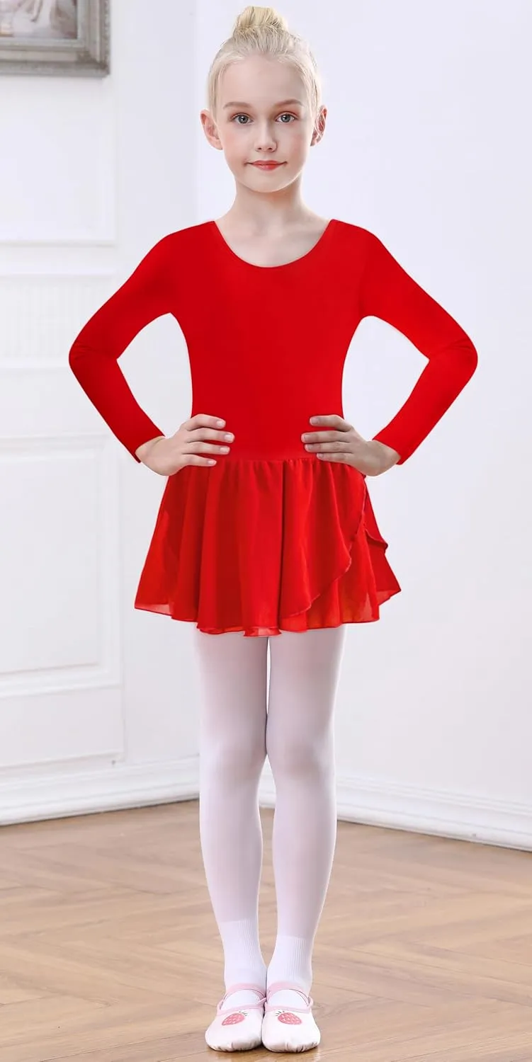 Girls Tank Ballet Leotards with Skirt Toddler Dance Dress,Cute Butterfly Hollow Back