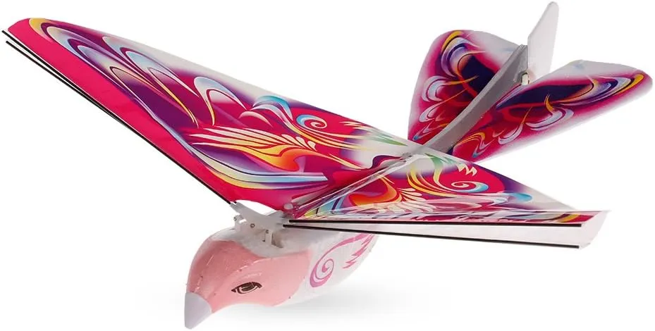 Goolsky TECHBOY 98083 Remote Control Bird, 2.4GHz Remote Control Birds That Can Fly Authentic E-Bird Butterfly Flying Bird RC Toys USB Recharging Gifts for Kisds