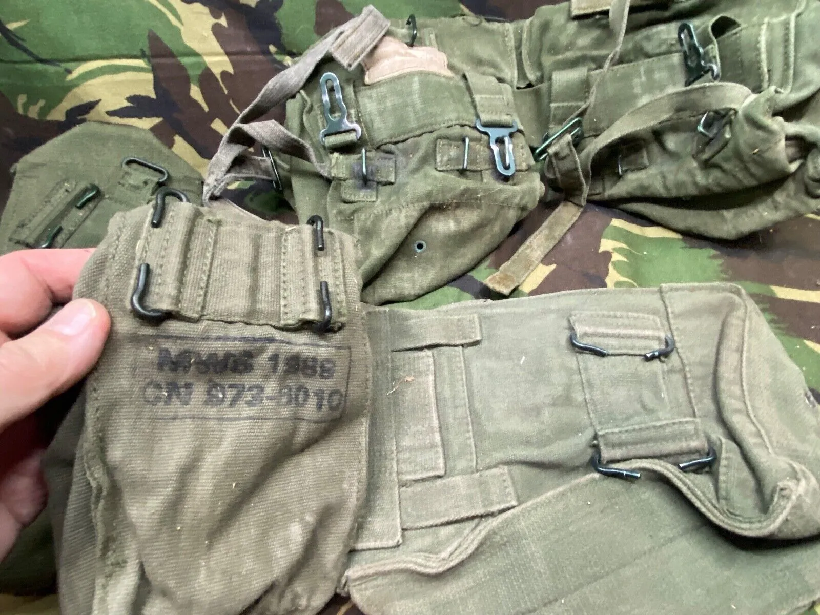Group of British Army 58 Pattern Webbing Pouches