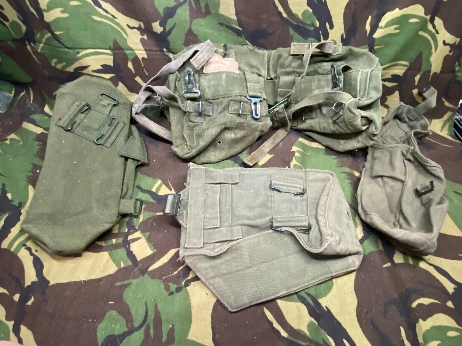 Group of British Army 58 Pattern Webbing Pouches