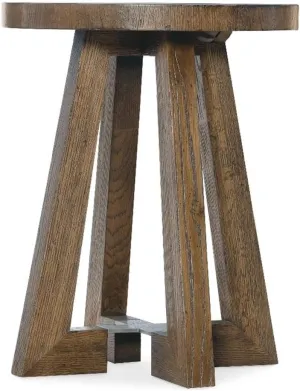 Hooker Furniture Chapman 20" W Wood Accent Table in Brown Finish