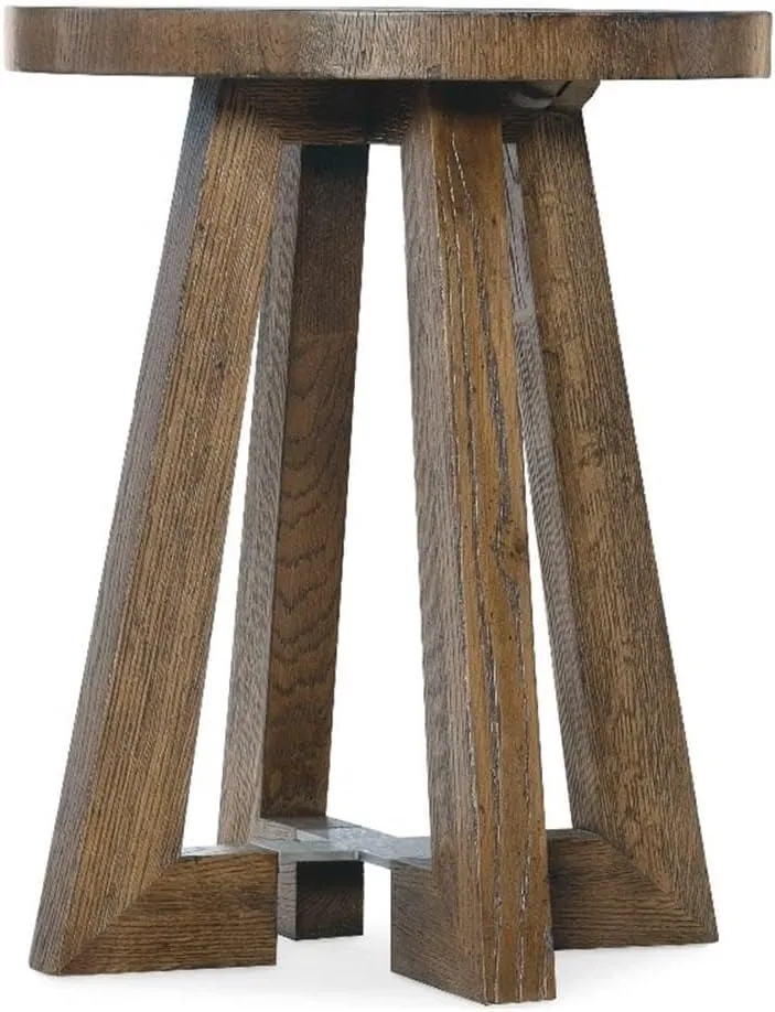 Hooker Furniture Chapman 20" W Wood Accent Table in Brown Finish