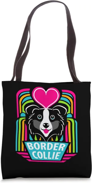 I Love My Border Collie Tote Bag