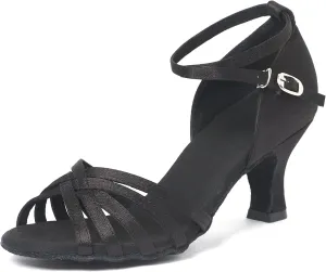 iCKER Womens Latin Dance Shoes Heeled Ballroom Salsa Tango Party Sequin Dance Shoes