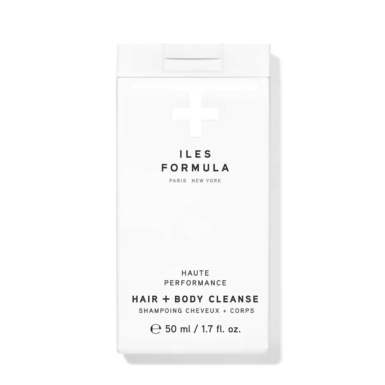 ILES FORMULA Haute Performance Hair   Body Cleanse Mini - Gently Cleanse & Nourish Hair & Body - Sulfate, Silicone & Paraben Free, (50 ML)