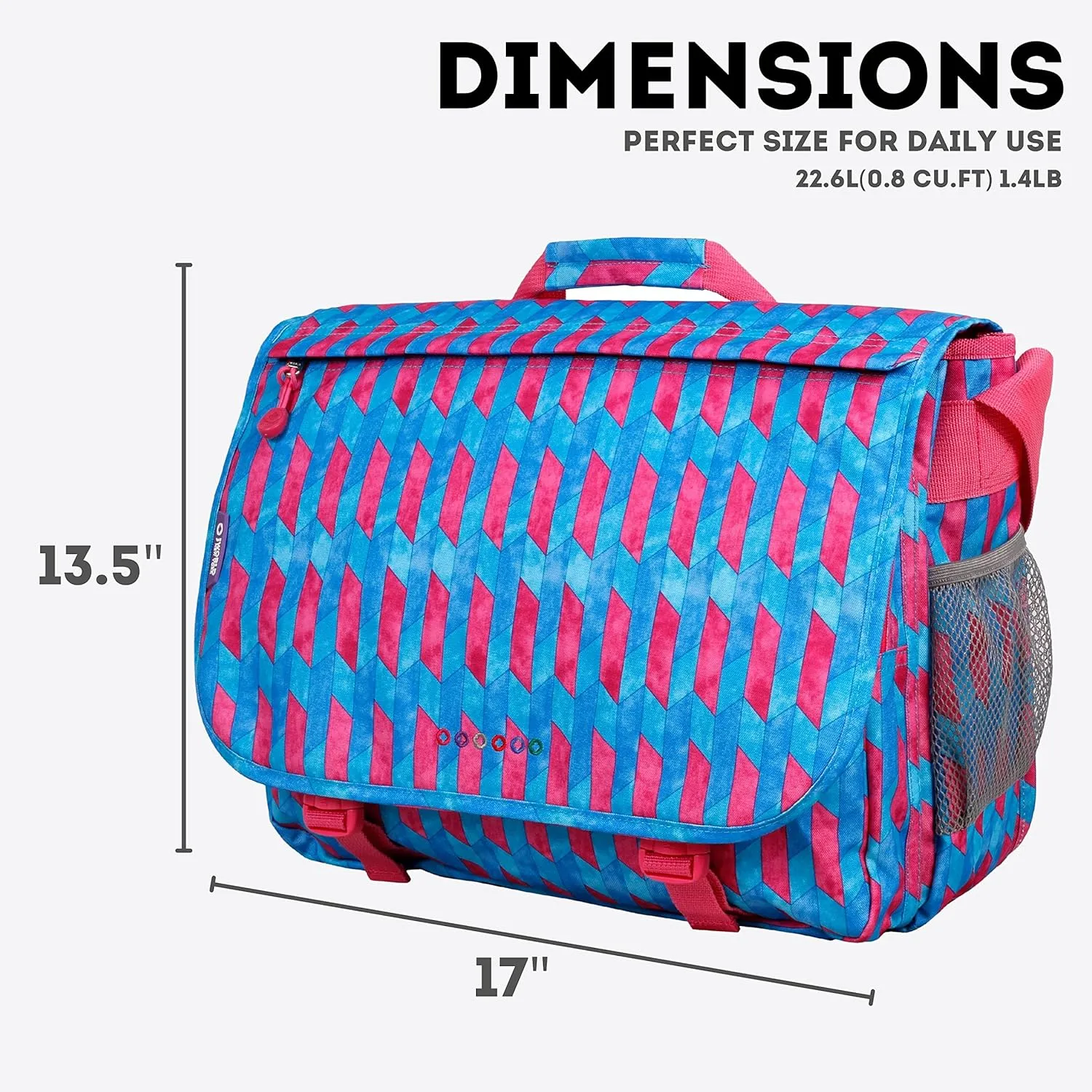 J World New York Thomas Laptop Messenger Bag for Women & Men. Kids Computer Bookbag