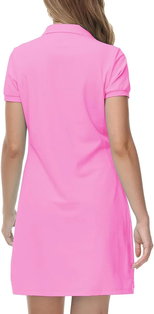 JINSHI Women T Shirt Dress Hiking/Tennis/Golf/Leisure Comfortable and Soft Athletic Dress for Women