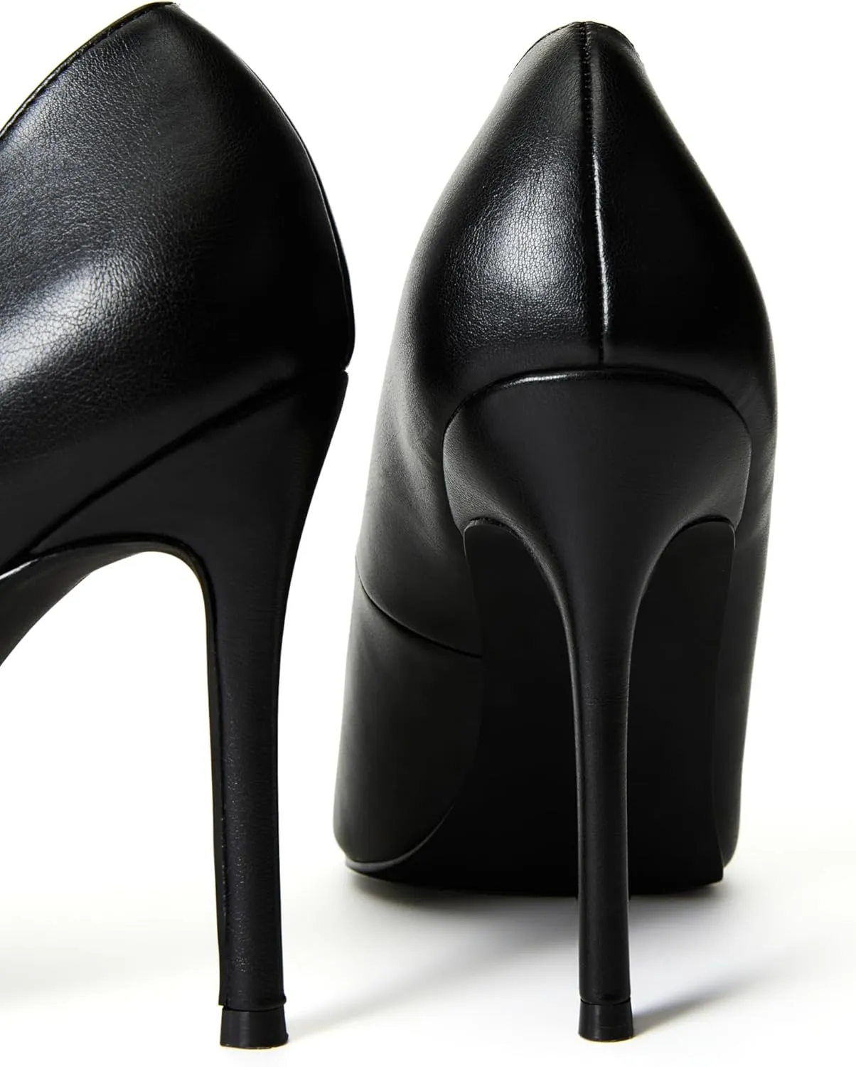 JustFab Women's Closed Toe Pointed Toe Kitten Heels Slip-on Pumps Backless Fashion Dress Shoes for Women Naomi