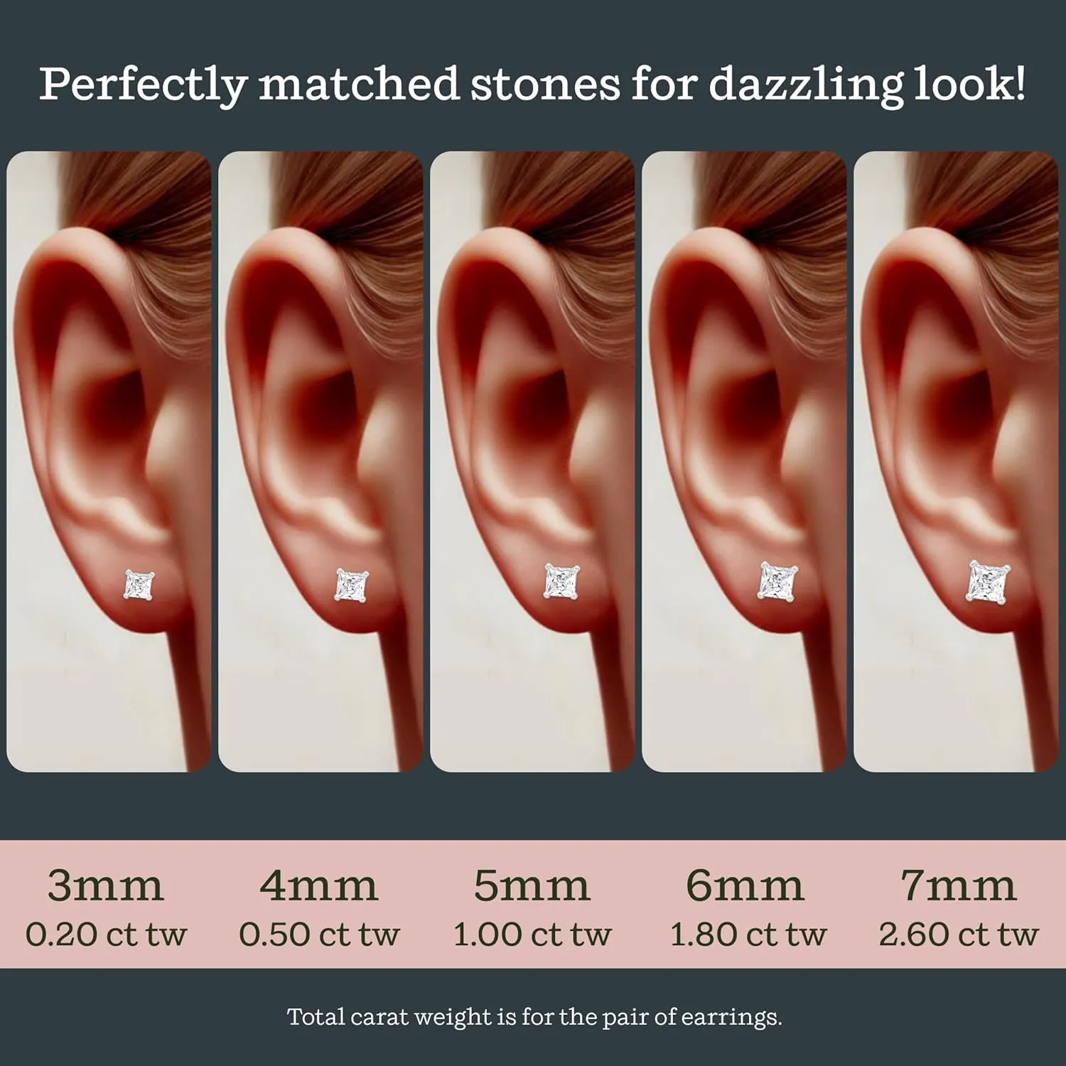 KEZEF Sterling Silver Stud Earrings for Women & Men - 4-Prong Setting Cubic Zirconia Earrings Studs - Premium CZ S925 Hypoallergenic - Available in 14K White and Yellow Gold, Rose Gold - 3mm to 9mm