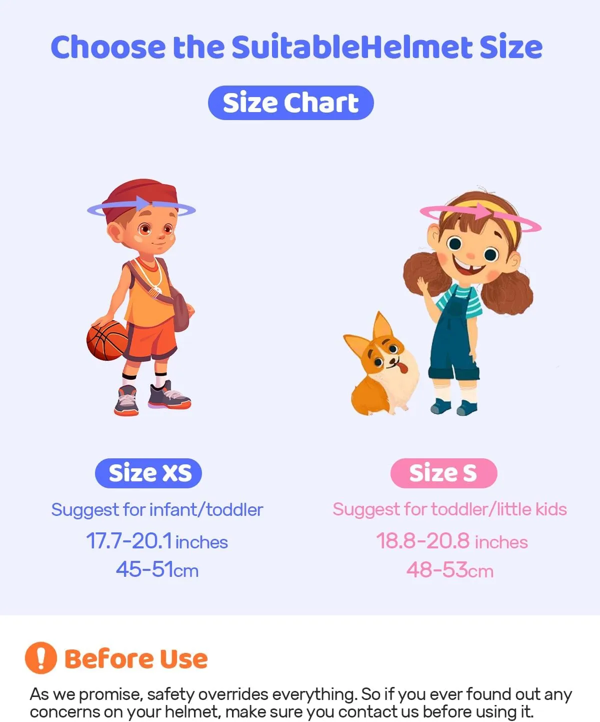 Kids/Toddler Bike Helmet for Infant/Baby to Children 1/2/3/4/5/6/7/8 Years Old, Kids Helmets Ages 1-2/2-4/3-5/5-8,Skateboard Helmets for Boys and Girls