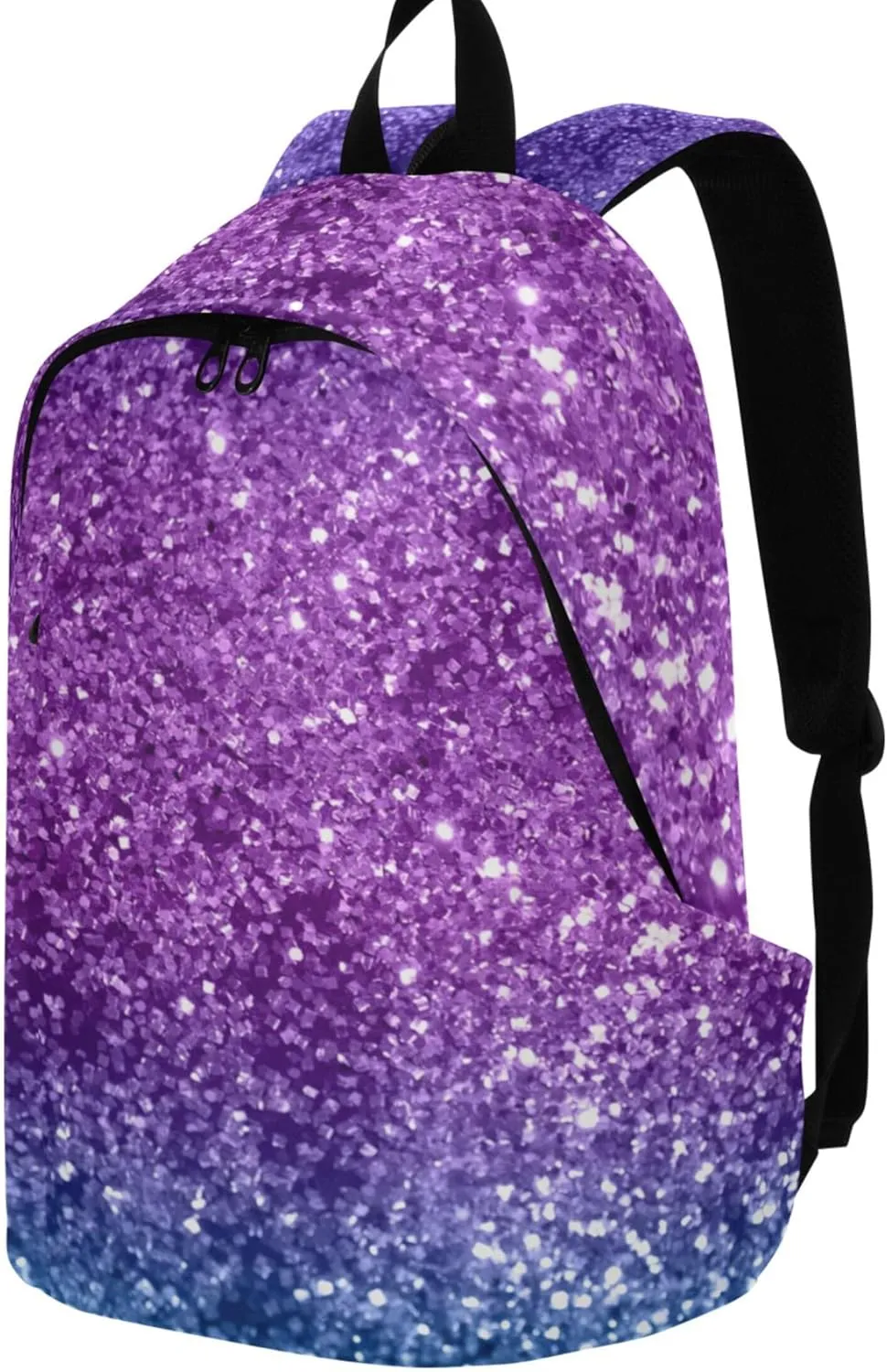 Ladies Cute Backpack for Women Daypack Colorful Space Glitter Simple Gifts Teen College Bookbag