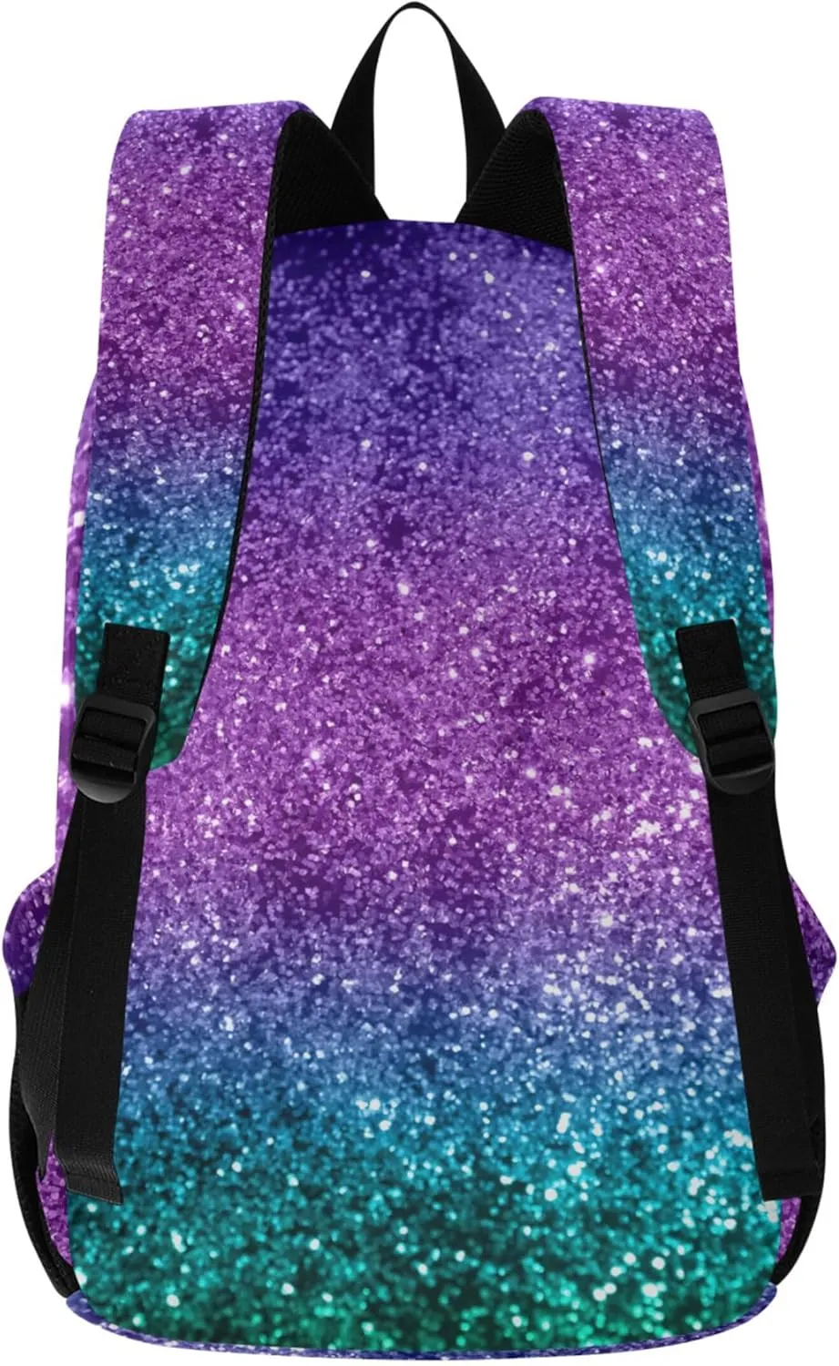 Ladies Cute Backpack for Women Daypack Colorful Space Glitter Simple Gifts Teen College Bookbag