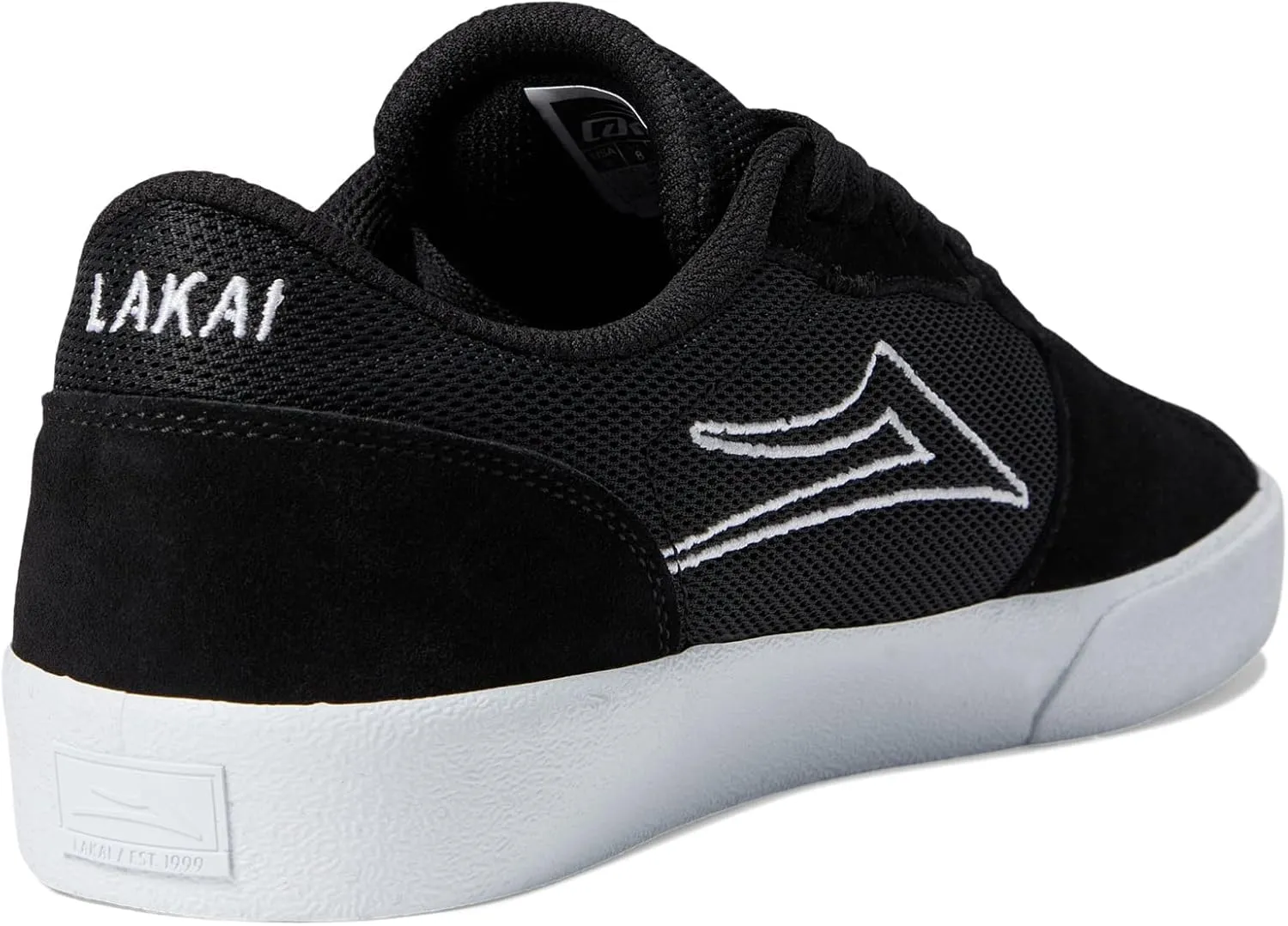 Lakai Skateboard Shoes Cardiff Black Suede Mens
