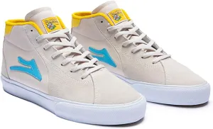 Lakai x PCFO Skateboard Shoes Flaco II Mid Cream Suede