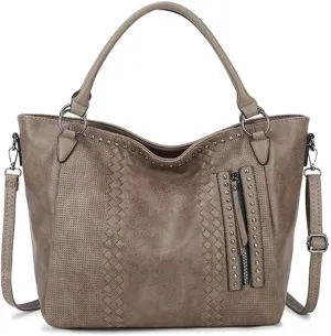 Large Capacity Shoulder Wallet Purse for Work Women’s Tote Handbag with Adjustable Strap Retro Hobo Crossbody