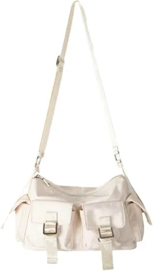 Large Nylon Hobo Tote with Multi Pockets Shoulder & Crossbody Messenger Top-Handle Handbag Purse for Women