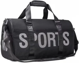 Large Sport Travel Duffle with Shoes and Wet Clothes Compartments Men's Gym Waterproof Crossbody
