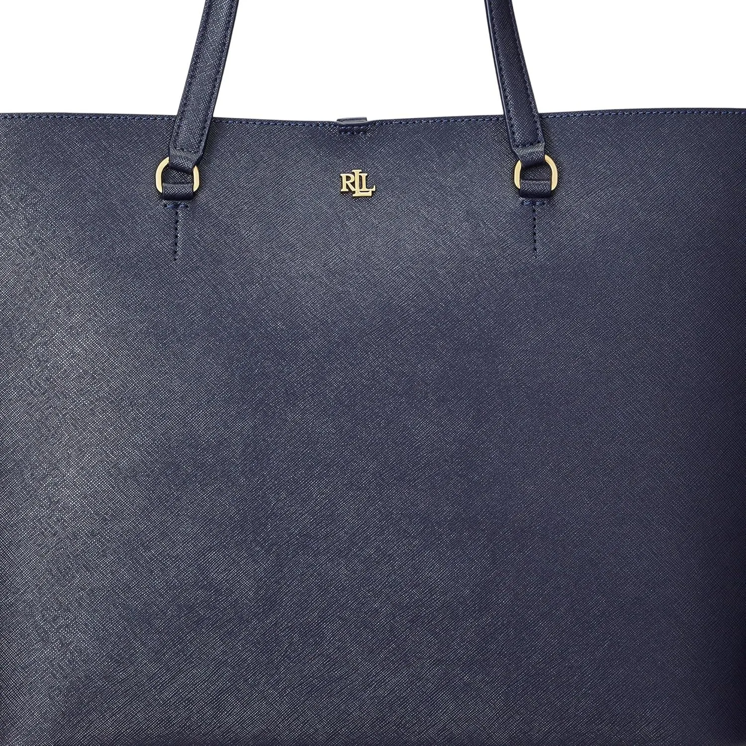 Lauren Ralph Lauren Crosshatch Leather Large Karly Tote