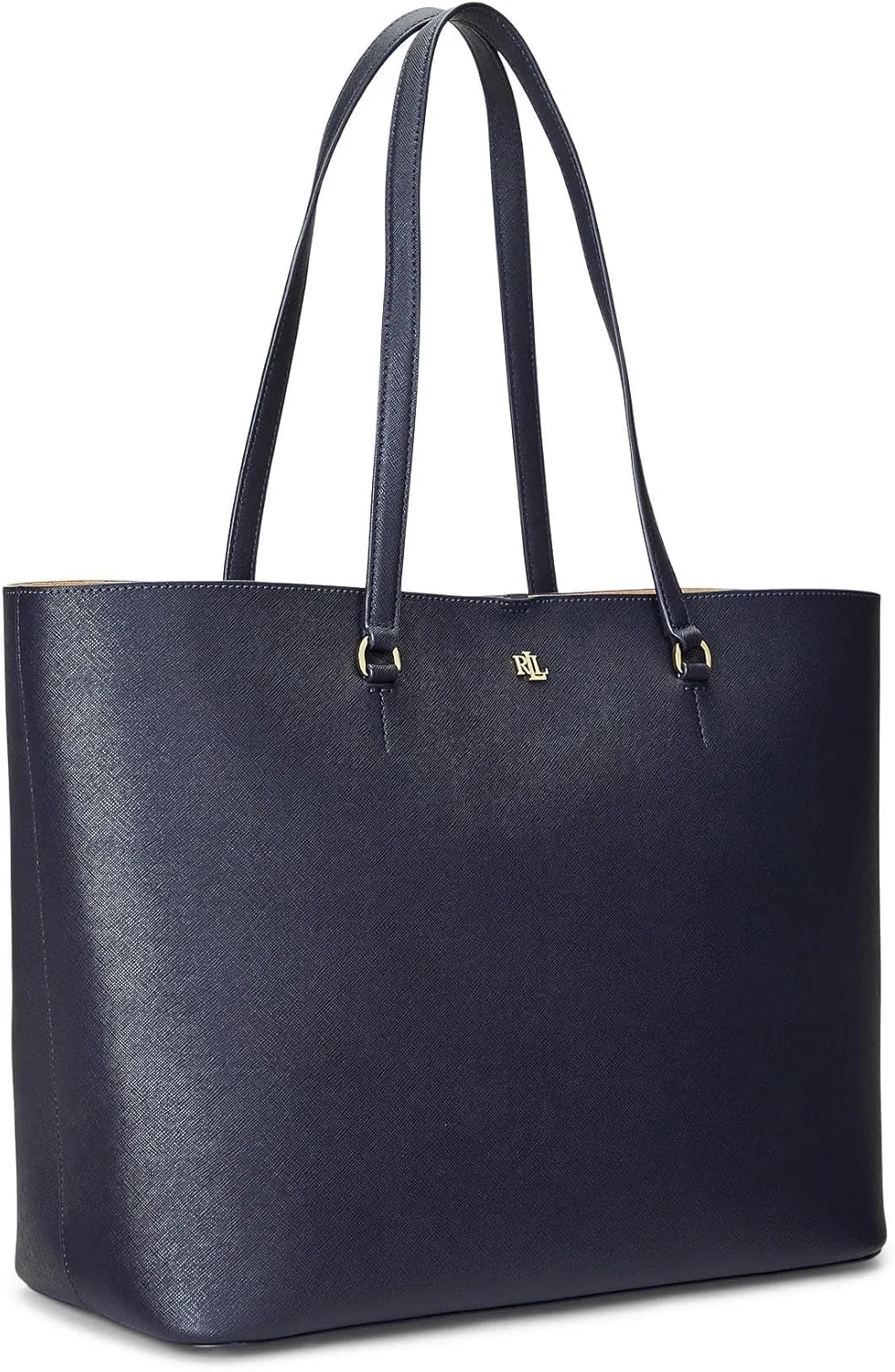 Lauren Ralph Lauren Crosshatch Leather Large Karly Tote