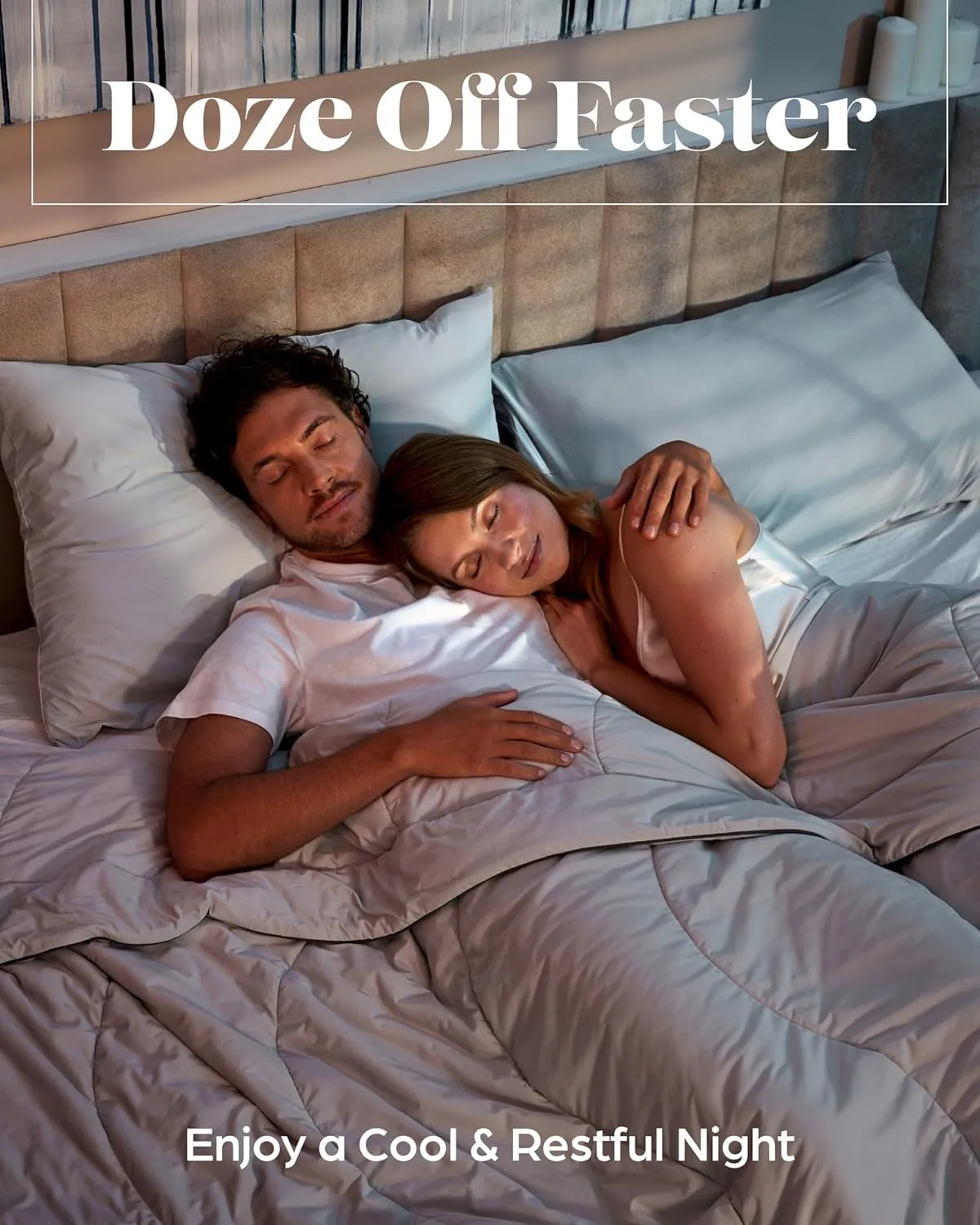 Lavish Comforts® Cooling Comforter for Hot Sleepers│Cooling Travel Blanket with Travel Bag │Couch Blanket Breathable Cold Bedding for Menopause Night Sweats│Lightweight Summer Bedding │Twin XL Grey