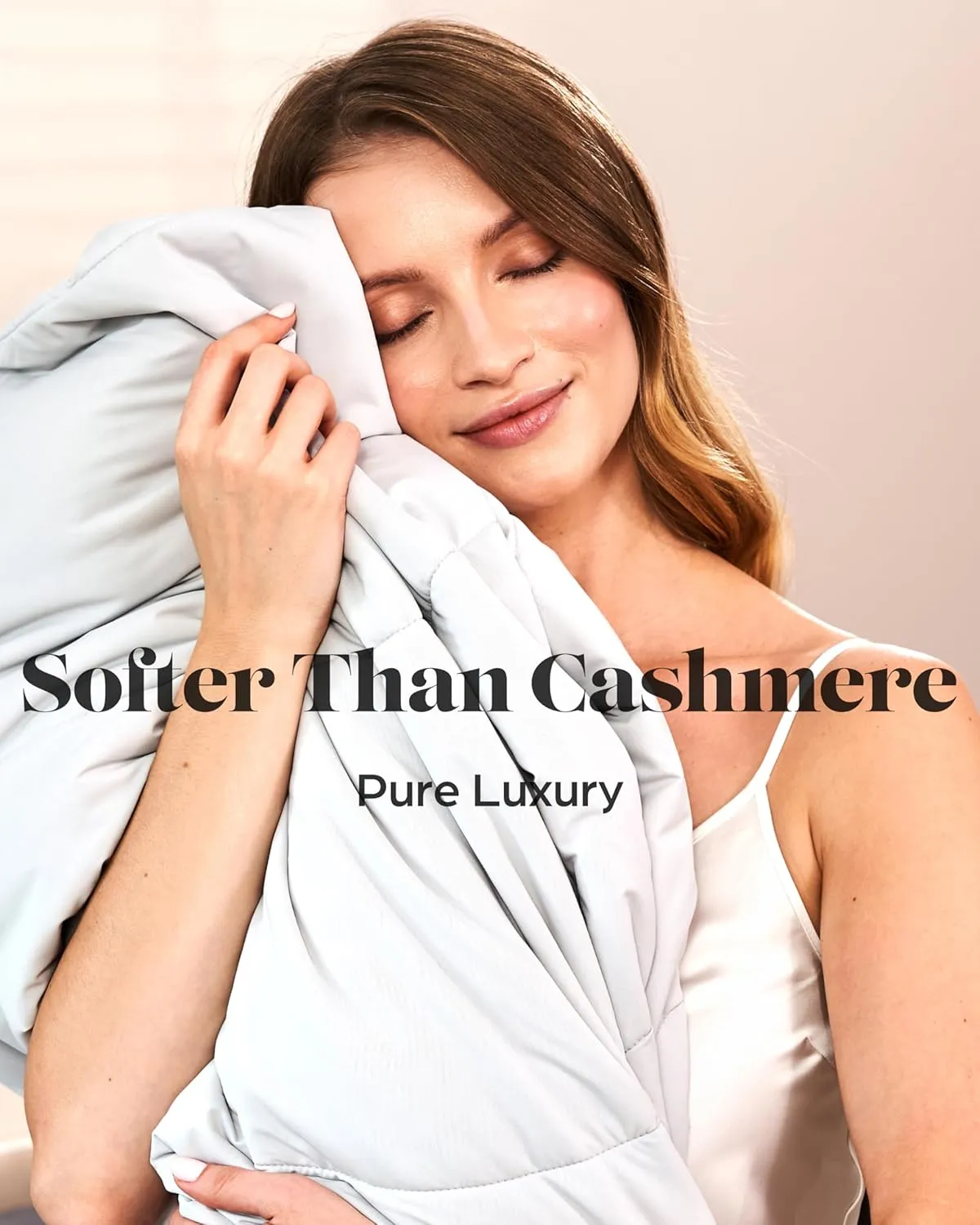 Lavish Comforts® Cooling Comforter for Hot Sleepers│Cooling Travel Blanket with Travel Bag │Couch Blanket Breathable Cold Bedding for Menopause Night Sweats│Lightweight Summer Bedding │Twin XL Grey