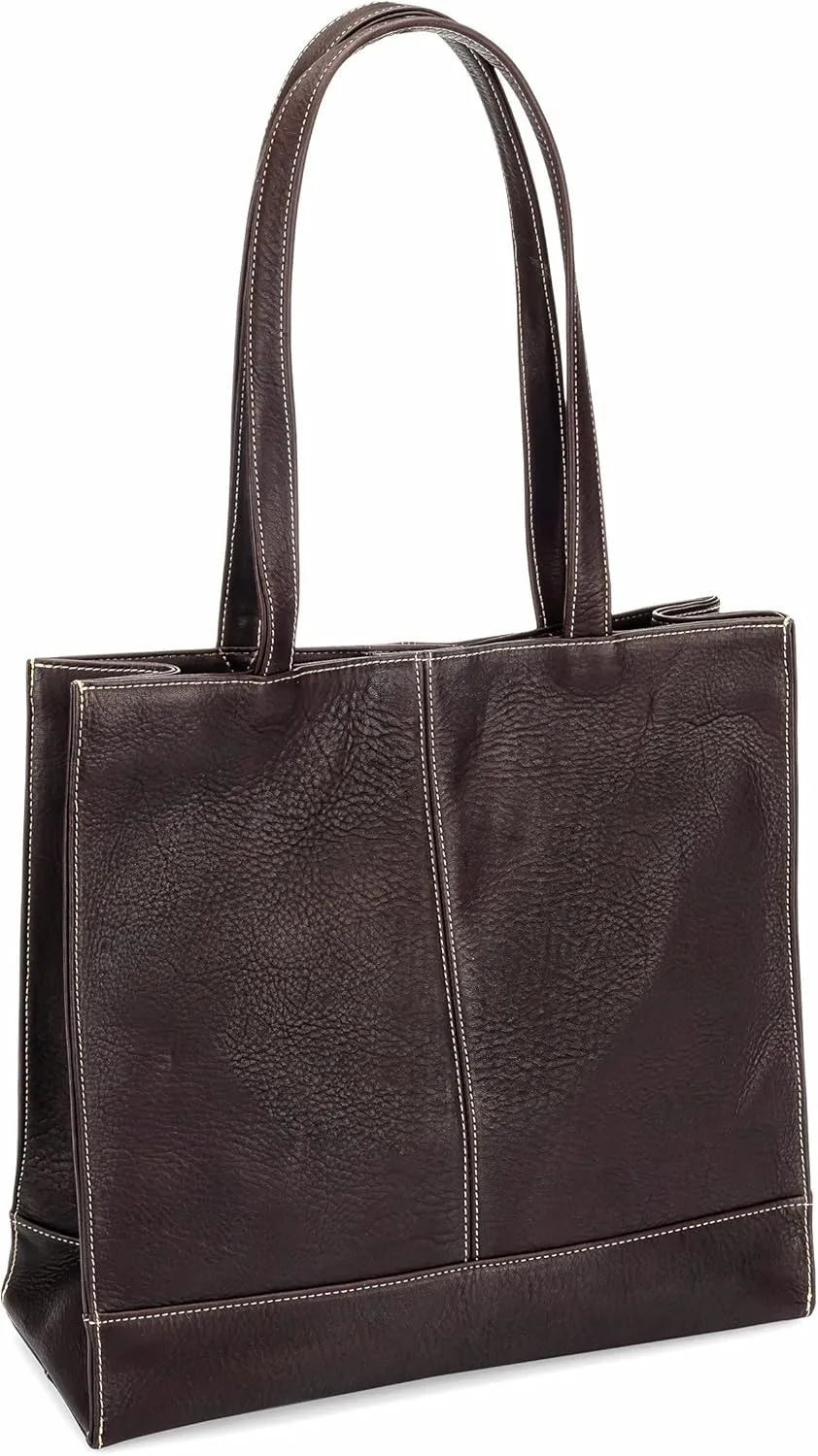 Le Donne Leather Everly Tote - Premium Full-Grain Colombian Vaquetta Cowhide Leather Tote Bag, 12.5” x 12.5” x 5”